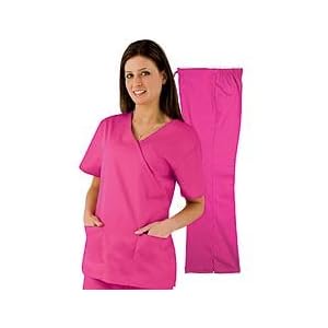 Medical Scrubs - Women's Mock Wrap/Flare Pant Set