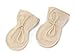 LANACARE Organic Merino Wool Baby Mittens, Natural White, Size 74 (4-12 mo)