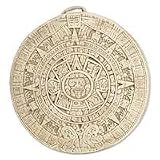 NOVICA Ceramic plaque, 'Small Beige Aztec Calendar'