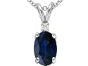 1.02 cttw Genuine Sapphire Pendant - 14kt White or Yellow Gold LIFETIME WARRANTY