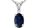 Jewelry : 1.02 cts Genuine Sapphire Pendant - 14kt White or Yellow Gold LIFETIME WARRANTEE
