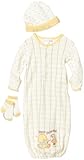 Vitamins Baby Unisex Newborn Best Friends 3-Piece Gown Set With Hat and Sock