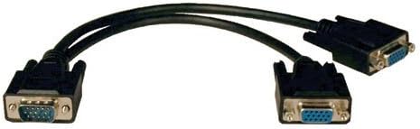 Tripp Lite P516-001 1-ft Male VGA to 2x Female VGA Video Y-Splitter NEW, Model: , Electronic Store