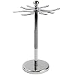 Deluxe Stainless Steel 4 Prong Safety Razor and Shave Brush Shave Stand