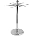 Deluxe Stainless Steel 4 Prong Safety Razor and Shave Brush Shave Stand