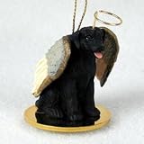 Labrador Retriever Angel Dog Ornament - Black