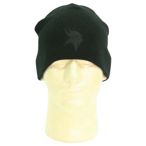 Minnesota Vikings Tonal Logo Winter Knit Hat - Black