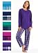 Cozy & Comfortable 2-Pc Pajamas – Size SM, MED, LG, Color Purple, Size LG