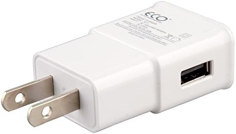ECO Sound Engineering Micro USB Cable and 2 Amp Wall Charger Combo Pack - White