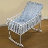 Beary Blue Cradle Bedding - size: 18 x 36