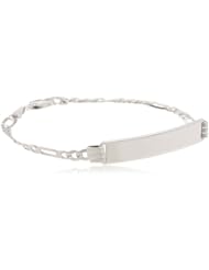 10k Gold 3.7mm Womens ID Bracelet, 7"