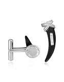 Just Cavalli Snake Him - Enamel Horn Amulet Cufflinks