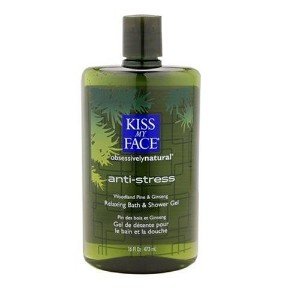 Kiss My Face ObsessivelyNatural Anti-Stress Bath and Shower Gel, 16-Ounce Bottles (Pack of 3)