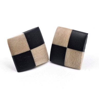Square Wood Earrings (Assorted)