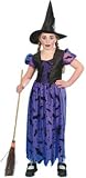GIRLS WITCH HALLOWEEN CHILDREN FANCY DRESS COSTUME 9-12