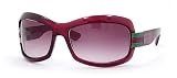 GUCCI 2901/STRASS 0EGX MD RED FRAME PINK GRADIENT LENS RHINESTONES PLASTIC SUNGLASSES