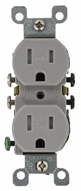 15 Amp 125 Volt, Weather and Tamper Resistant, Duplex Receptacle, Grounding, Side and Quickwire, Almond/Gray/White/Ivory, W5320-T0