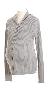 Lilo Maternity Thin Ribbed Zip up Hoodie