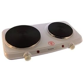 Double Boiling Table Top Hob White Colour