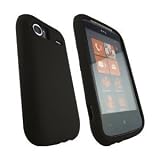 Housse coque etui silicone HTC 7 Mozart Noir [Appareils électroniques]