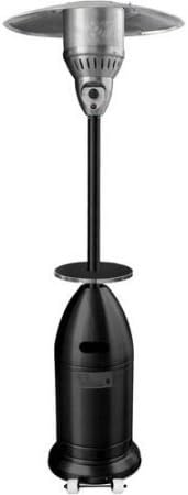 Hiland Tapered Black Patio Heater with Table