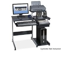 TECHNI MOBILI Conri Wood Computer Desk in Graphite