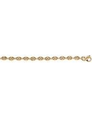 CleverEves 14Kt Yellow Gold Solid Anchor 5mm Bracelet