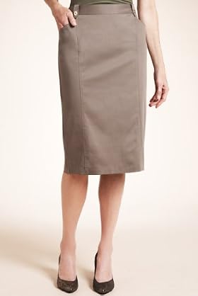 Classic Collection Cotton Rich Pencil Skirt