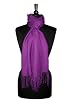Biagio 100% Wool Pashmina Scarf PURPLE INDIGO Color Women's Shawl Wrap