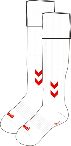 hummel Herren Stocking Spain, white/true red, 41 - 45 ( 12 ) Preisvergleich