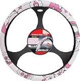 Stylish car pink flower steering wheel cover- girls accessories