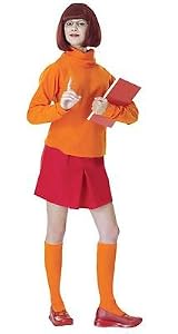 Adult Velma Scooby Doo Sexy Womens Costume Adult Halloween Outfit - Standard Dress Size 12