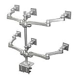 Multi LCD Monitor Desk Clamp Mount Kit, Holds 6