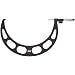 Starrett Digital Outside Micrometer, Ratchet Stop, Lock Nut, Carbide Faces, Inch