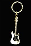 Electric Guitar Key Chain - White - B001J4N7HY
