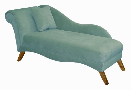 Skyline Furniture Chaise Lounge in Velvet Caribbean Skyline Furniture Chaise Lounge in Velvet Caribbean