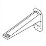 Peerless Wall Arm 18 Jumbo Mount, Silver