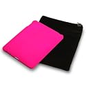 APPLE IPAD 3 PC EXECUTIVE ACCESSORY PACK - HOT PINK HYBRID CASE,  SCREEN PROTECTOR, BLACK POUCH PART OF THE QUBITS ACCESSORIES RANGE