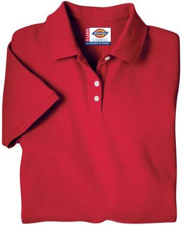 Dickies Women's Short Sleeve Pique Polo