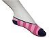 Gravity Ballet Sheer Striped Thin Toe Socks - (One Size Fits Most) - Single Set