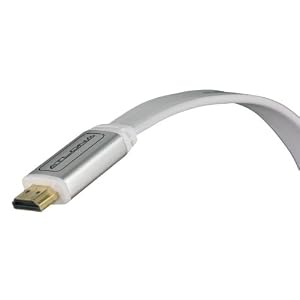 Atlona ATF14032W-5 Flat High Speed HDMI Cables with Ethernet (15 feet, White) by 