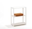 Link 20900430 Wohnregal Lena 3 Böden, weiß lackiert