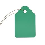 Mr-Label®多色プラスチック園芸ラベル、服装牌-防水、耐久苗木のラベル，45×30mm，100枚 (緑)