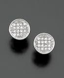 14k White Gold Pav? Diamond Stud Earrings (1/10 ct. t.w.)