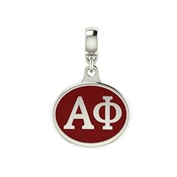 Alpha Phi Sorority Drop Charm Fits Most European Style Bracelets Including Chamilia Zable Troll and More. High Quality Bead in Stock for Fast Shipping.