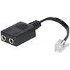 DEXLAN RJ2Jack Adaptateur Tel. pour Casque multim�dia