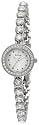 Bulova Women's Crystal Pendant and Bracelet Watch Boxed Set White Pearlized Dial Watch #96X108