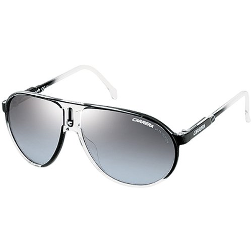 Carrera Champion/T/S Adult Fashion Sunglasses - Color: Crystal Black/Gray Mirror Gradient SilverCarrera Champion/T/S Adult Fashion Sunglasses - Color: Crystal Black/Gray Mirror Gradient Silver