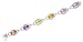 Multi-Gemstone Pear-Shaped C.Z. (.925) S/S Bracelet (Holiday Special)