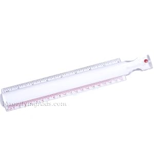 2X Bar Magnifier 8 Inch with Ruler by MAGNIFYING AIDS